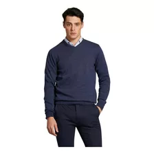 Sweater Liso Azul Marino Devré 60d0112
