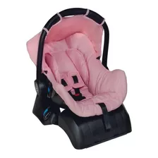 Conjunto Bebê Conforto Grid Rosa Com Base - Galzerano