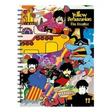 Caderno Grande Capa Dura Beatles #3 200fls 10mat