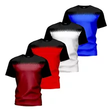 4 Blusa Camisa Academia Dryfit Masculina Confortável Esporte