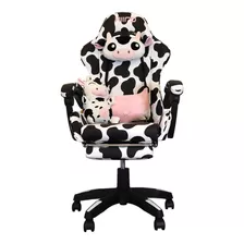 Silla Gamer Reclinable Con Orejas Ergonómica Tela Respirable