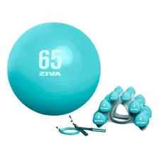 Set Kit Funcional Ziva Mancuernas Gym Ball 65 Cm Soga