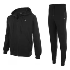 Campera Deportiva Hombre Capucha Pantalon Chupin Algodon 