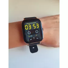 Smartwatch Goufit Dorado Con Malla Negra