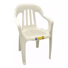 Silla Plastica Fiesta Voss 2000 Con Garantia 5 Años Blanca