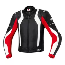 Campera Moto Deportiva Held Street 2 Cuero Proteccion Rojo