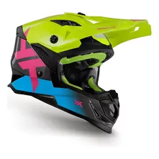 Capacete Moto Mattos Racing Atomic Icon Rosa Fluor @# Tamanho Do Capacete 60