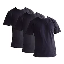 Kit De 3 Camiseta Masculina 100% Algodão Linha Básica