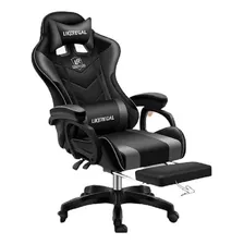 Silla D Escritorio Gamer Ergonómica Tapizado Cuero Sintético