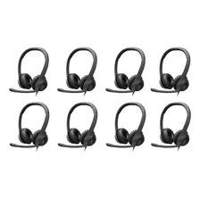 Kit 8 X Headset Logitech H390 Microfone E Controle De Volume