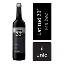 Vino Latitud 33 Malbec 750 Ml Caja X 6 Unidades Mp Drinks