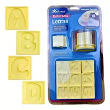 Moldes Letras Alfabeto Para Ejetor Max Doces Bluestar 29 Pçs