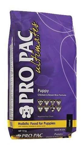 Alimento Perros Cachorro Pro Pac Pollo Arroz Integral 12 Kg