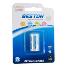 Pila Recargable Cr 123 3,0 V 600 Mah En Blister Beston