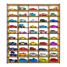 Exhibidor Para Carritos Hotwheels 50 Espacios Mdf