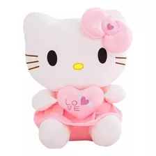 Peluche Hello Kitty Con Corazón Kawaii Para Regalo 25cm