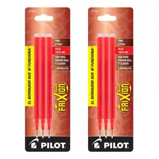 2 Paquetes Tinta De Repuesto Pilot Frixion Borrable Rojo
