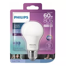 Kit 2 Lampada Led Bulbo 9w Sceneswitch Bivolt 60w Philips