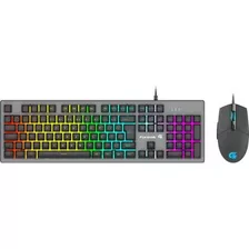 Combo Teclado + Mouse Gamer Fortrek Rainbow Ranger Rgb