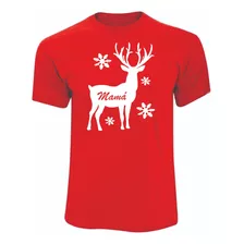 Camisetas Navideñas Reno Venado Para La Familia X 1