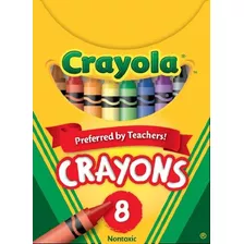 Lápis De Cor Crayola Classic Color Pack, Caixa Dobrável, 8 C