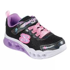 Zapatillas Skechers Lights Flutter Niñas 302317l-bkmt