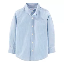 Carters Camisa Infantil Manga Longa Menino Botão Original