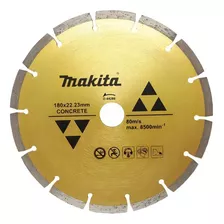 Kit De 2 Discos Diamantados De Corte 180mm Makita - D-44286 Cor Dourado