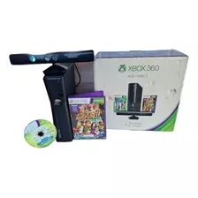 Xbox 360 Slim Na Caixa 6 Jogos Originais + Kinect 1 Controle