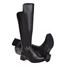 Bota Over The Knee Feminina 271 De Amarrar Cano Longo Oferta