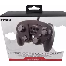 Control Nintendo Switch Con Cable Negro Tipo Gamecube Nyko