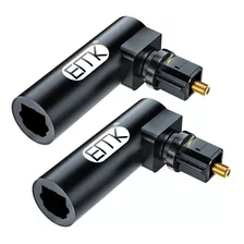 2 Adaptadores De Audio Óptico, Emk Cable De Fibra Óptica