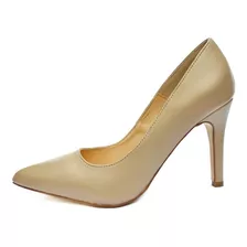 Zapatilla Corte Clasico Nude Basica Stiletto Zapato Tacon