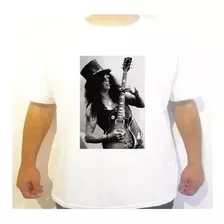 Camiseta Slash Guns Rose Cantor Guitarra