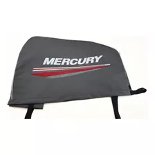 Capa Capô Mercury 90hp 2t 3cc Motor De Popa Elétrica Cinza