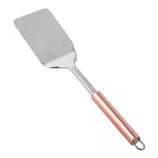 Espátula Fechada Inox Para Chapa Receitas Rose Cook Style