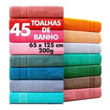 Kit C/ 45 Toalhas De Banho - 65cm X 1,25m ( 270gm² ) Atacado