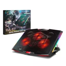 Cooler Gamer Para Laptop Cybercool Ha-k7 Rgb Display