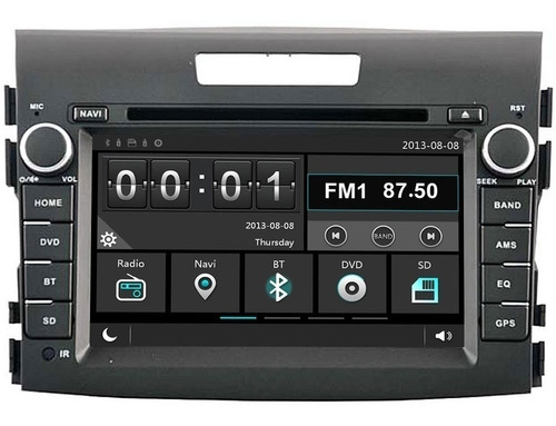 Estereo Honda Crv 2012-2016 Dvd Gps Touch Hd Bluetooth Radio Foto 3