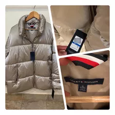 Campera Abrigada Dorada Tommy Hilfiger Traída De Usa. Nueva