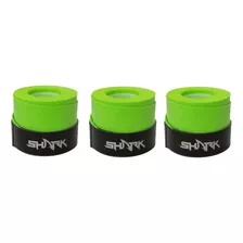 Overgrip Shark Pro P/ Beach Tennis - Verde Flúor - Kit C/3