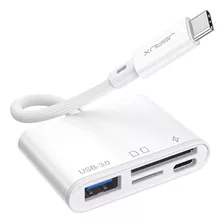 Lector De Memorias Jsaux Usb Tipo C Blanco