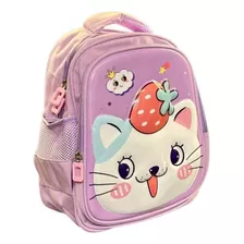 Mochila Pre-escolar Infantil Kitty 3d