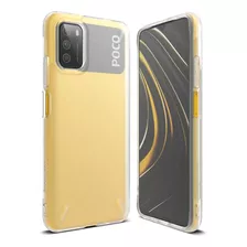 Estuche Funda Forro | Para Xiaomi Poco M3 | Ringke Onyx | Color Claro / Transparente | Protección Grado Militar | Acabados Premium