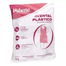 Avental Plástico Descartável Vabene C/ 100 Unidades Cor Branco