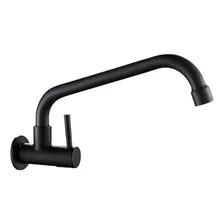 Llave Lavaplatos Pared Negra Flexible