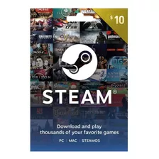 Tarjeta De Regalo Steam - Saldo Steam - 10 Usd - Solo Eeuu