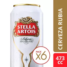Cerveza Stella Artois Lata De 473 Cc (lata) 6 Unidades Tcec