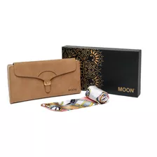 Billetera De Mujer Moon Pu En Caja C/ Tarjetero-011575