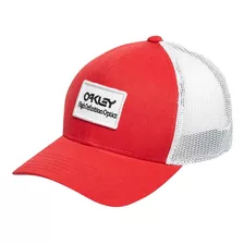 Boné Oakley Aba Curva B1b Hdo Patch Trucker Vermelho/branco